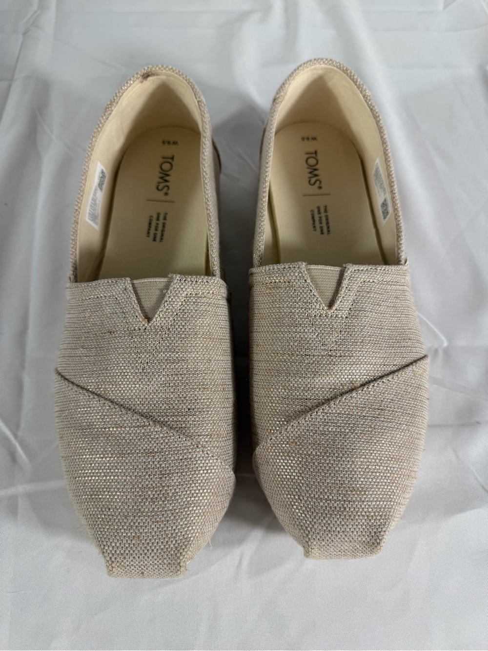 TOMS Women's Beige Slip-On Shoes 9.5